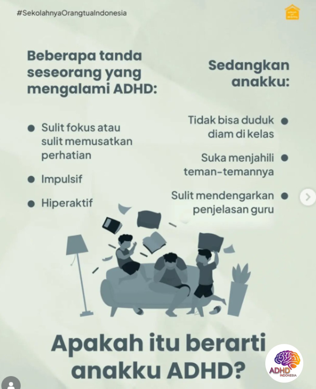 Ciri dan Gejala ADHD pada Anak Usia Dini di Provinsi Kepulauan Bangka Belitung