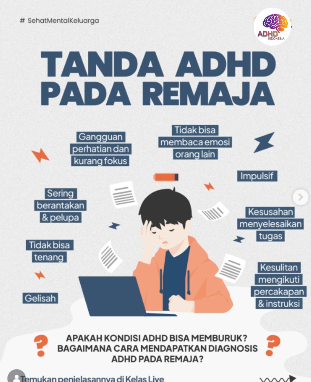 Screening ADHD Non-Diagnostik: Edukasi Awal bagi Orang Tua di Provinsi Kepulauan Bangka Belitung